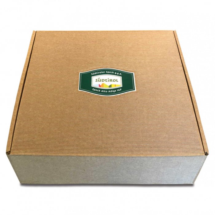 GROSSE Kartonschachtel Südtiroler Speck Konsortium
