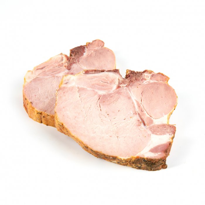 Selchkarree (Schweinskarree) mit Knochen