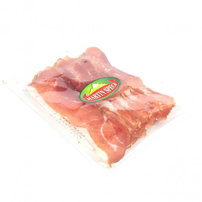 Speck in Scheiben geschnitten